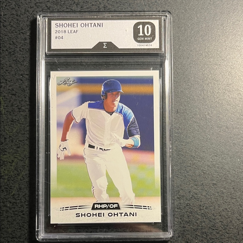 Shohei Ohtani 2018 Leaf Rookie Card Graded 10